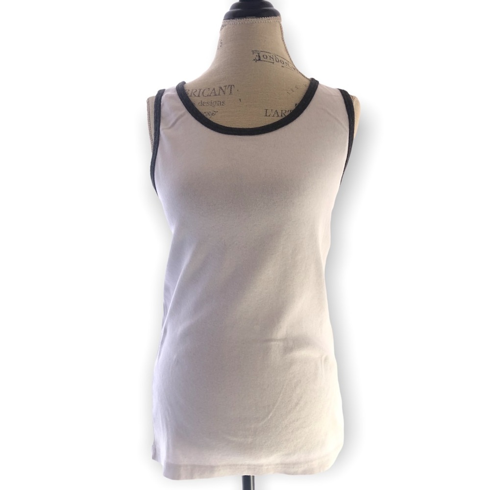 Walla Sport White Trimmed Tank Top